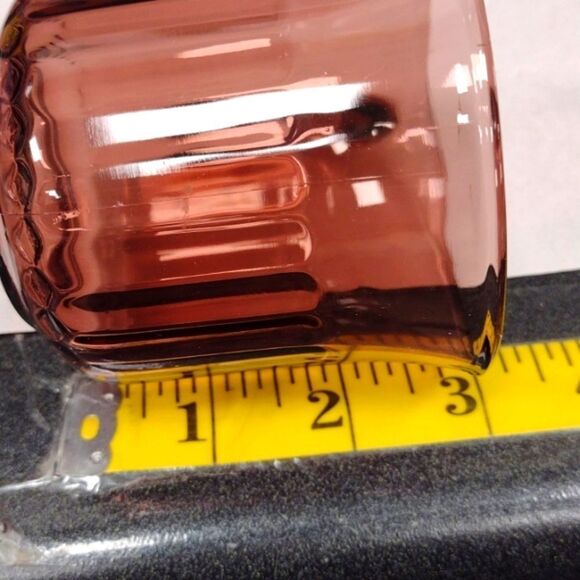 Vintage Moroccan Amethyst Hazelware Hazel Atlas Seashell Snack Plate & Cup - Picture 13 of 13